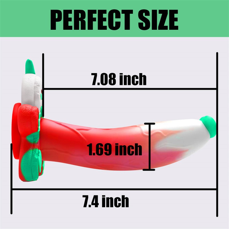 7.4 Inch Dildo Christmas Gingerbread Spoof Toy