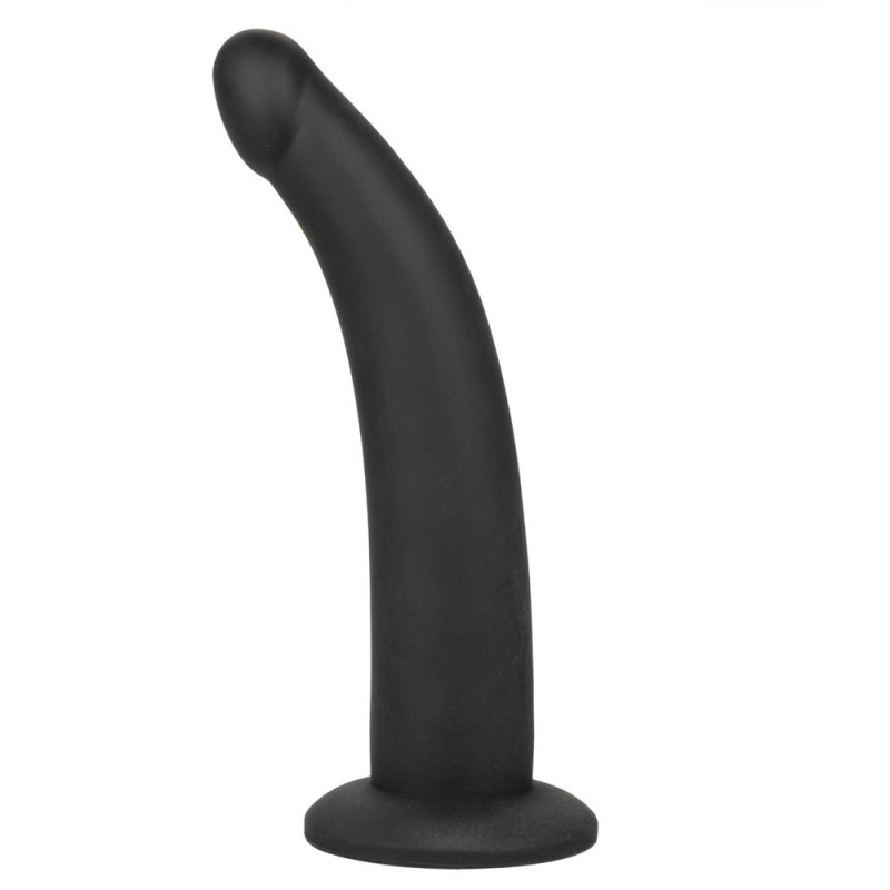 CalExotics Onyxxx Support 7 Inch Strap-on Curved Dildo with 2 Rings3