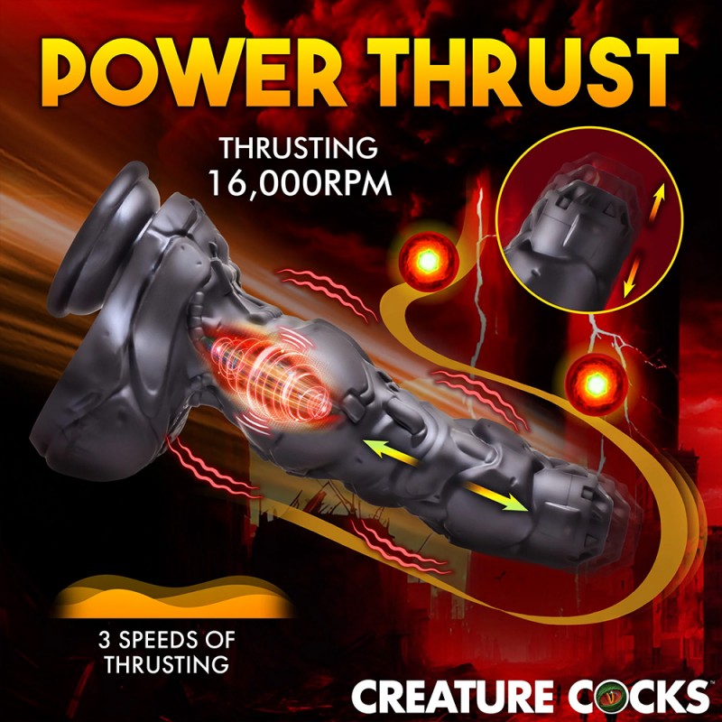 Creature Cocks Cyborg Cock Thrusting & Vibrating Fantasy Dildo with Remote4