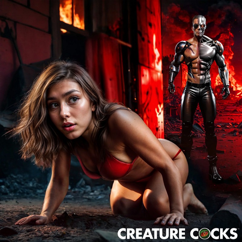 Creature Cocks Cyborg Cock Thrusting & Vibrating Fantasy Dildo with Remote2