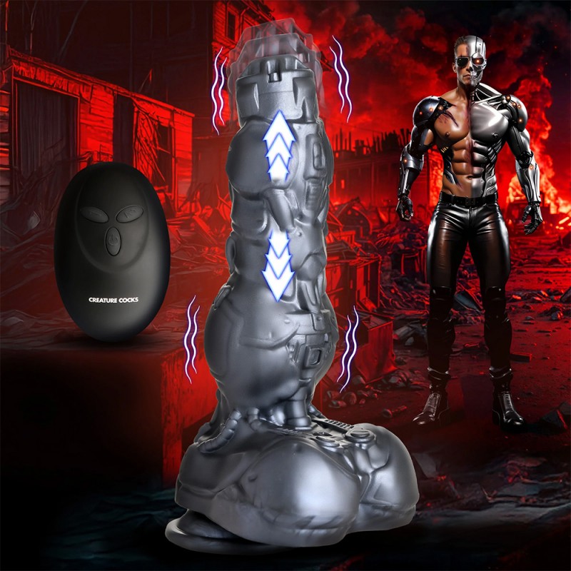 Creature Cocks Cyborg Cock Thrusting & Vibrating Fantasy Dildo with Remote1