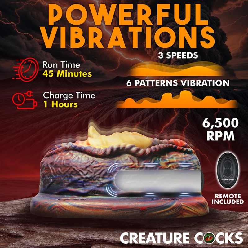 Creature Cocks Hell's Angel Vibrating Sex Grinder Silicone Massager with Remote Control2
