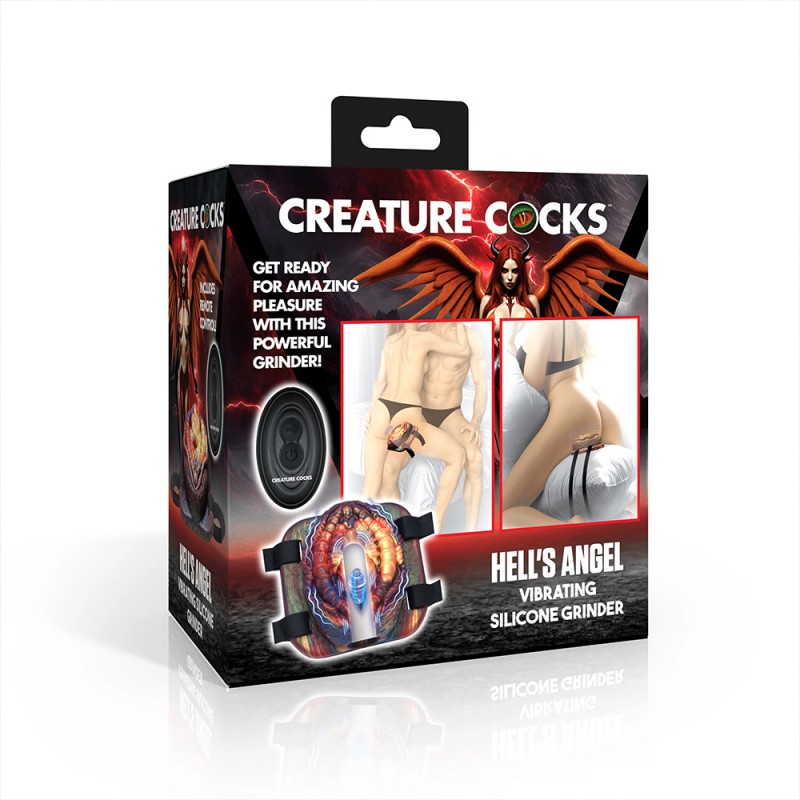 Creature Cocks Hell's Angel Vibrating Sex Grinder Silicone Massager with Remote Control3