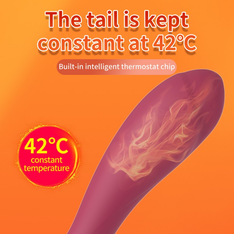 Double Ended G-spot Vibrator Rose Bud Clitoral Stimulator4