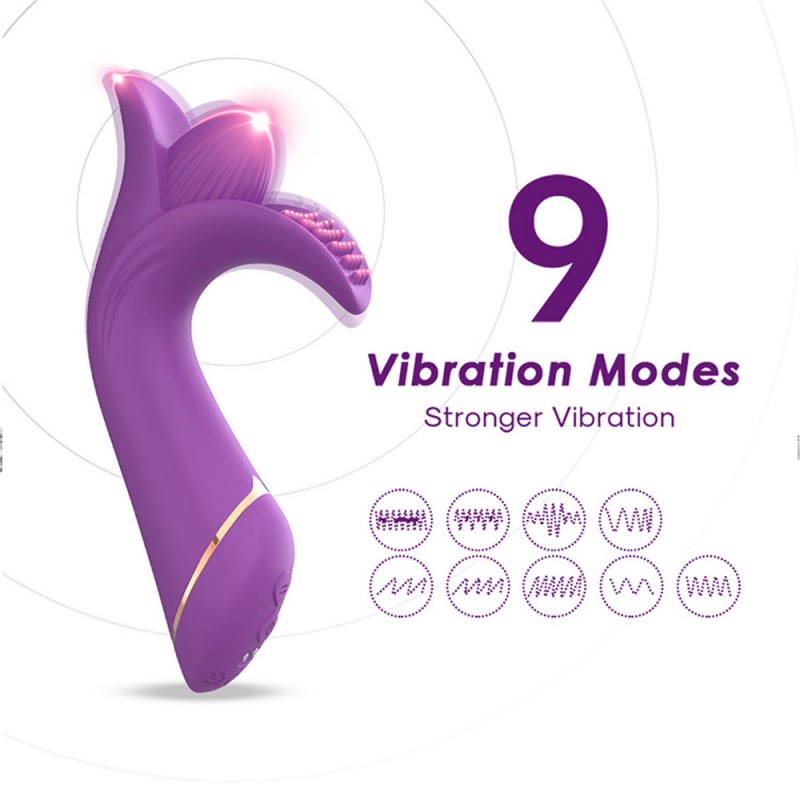 Double Ended G-spot & Clit Vibrator Vibrating Anal Toy4
