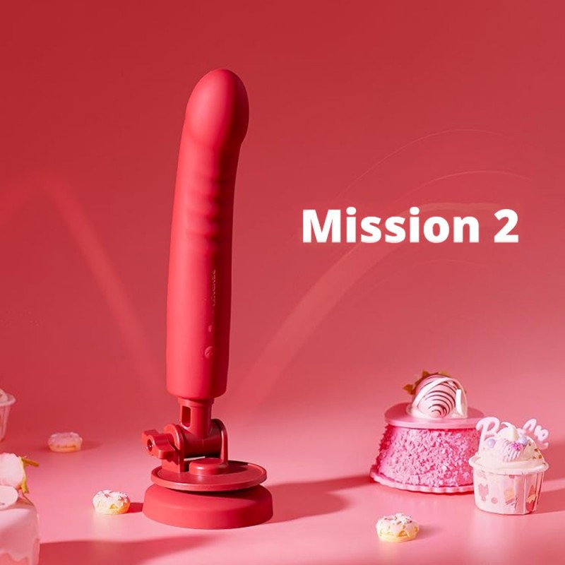 Lovense Mission 2 G-spot Dildo Vibrator with Suction Cup & Touch-Sense Tech & App Control