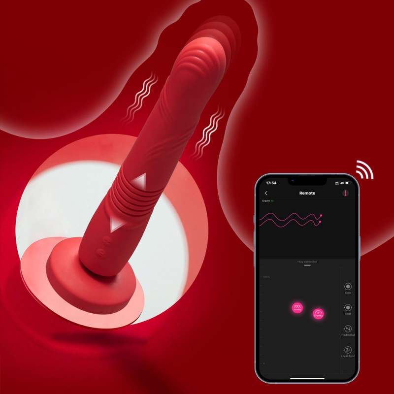 Lovense Mission 2 G-spot Dildo Vibrator with Suction Cup & Touch-Sense Tech & App Control1