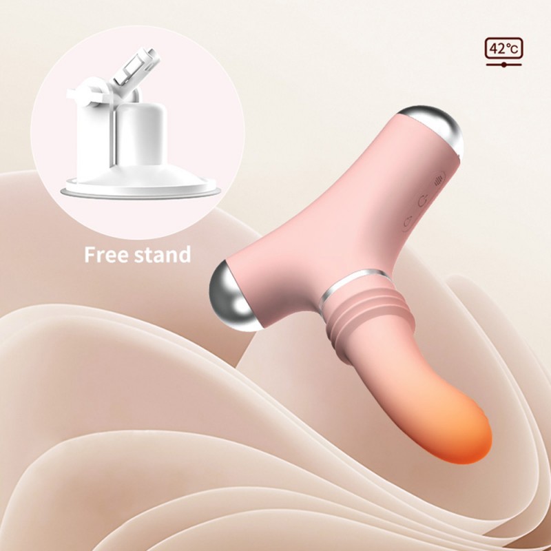 Mini Sex Machine Heating Thrusting Vibrator with Remote Control6