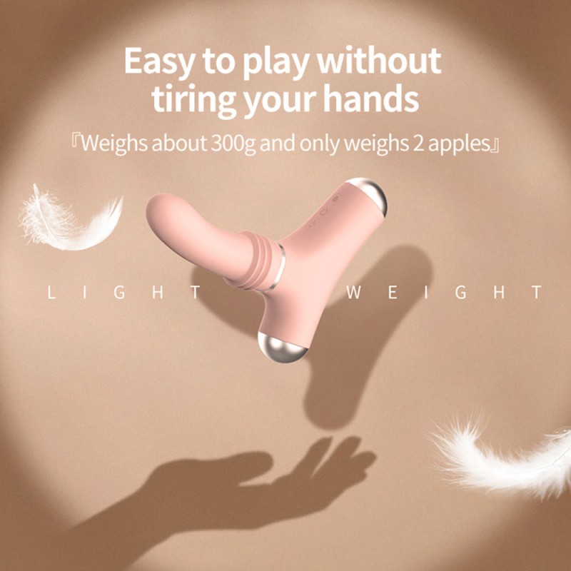 Mini Sex Machine Heating Thrusting Vibrator with Remote Control5