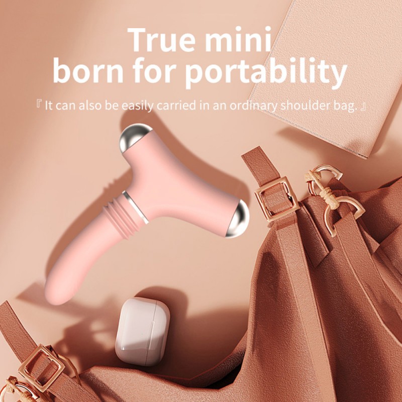 Mini Sex Machine Heating Thrusting Vibrator with Remote Control1