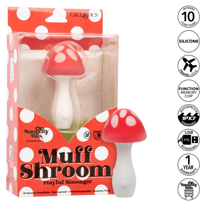 CalExotics Naughty Bites Muff Shroom Playful Massager