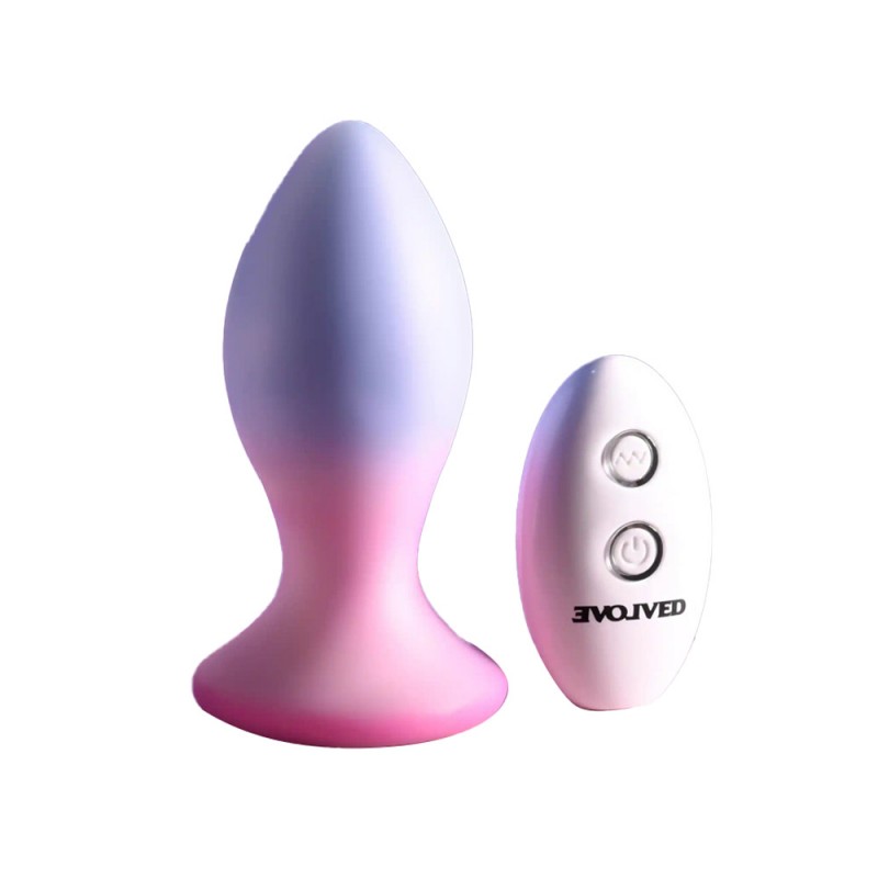 Evolved Paradise Plug Dual Layer Vibrating Anal Plug with Remote