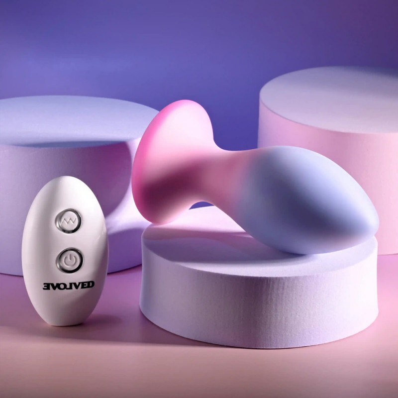 Evolved Paradise Plug Dual Layer Vibrating Anal Plug with Remote