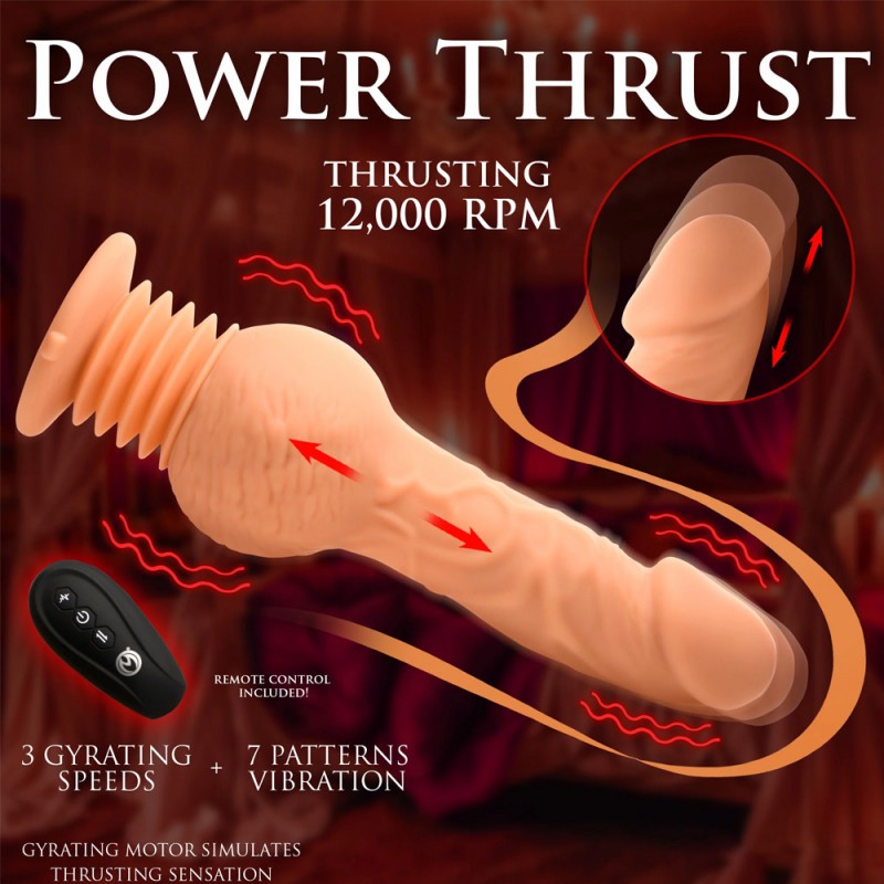 Vibrating Dildo Passion Pounder Thrusting Cock Sex Shaker