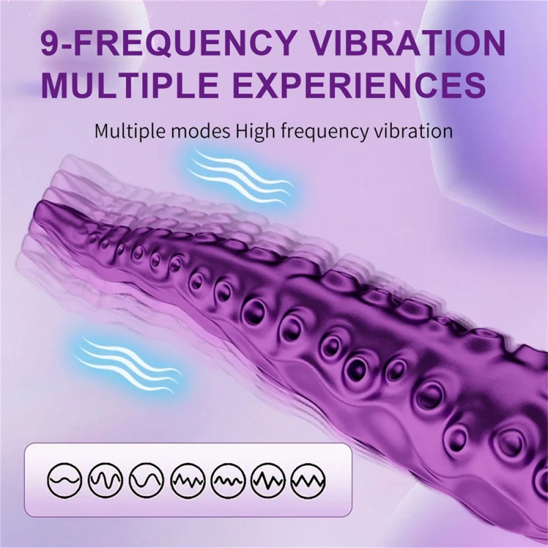 Octopus Tentacle Simulation Dildo Fantasy Cock Double Head Vibrator