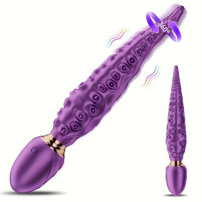 Octopus Tentacle Simulation Dildo Fantasy Cock Double Head Vibrator