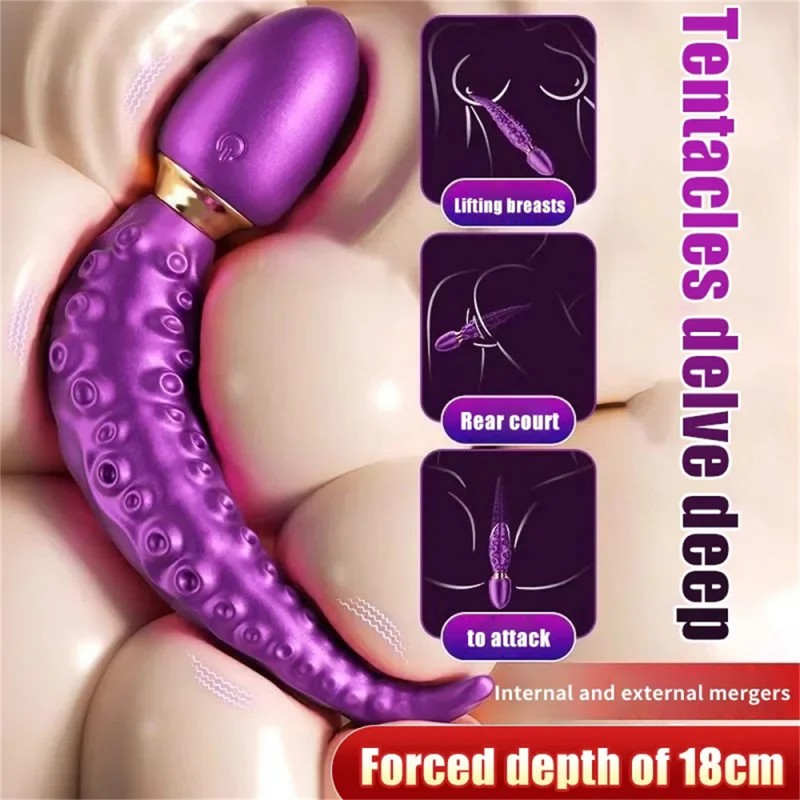 Octopus Tentacle Simulation Dildo Fantasy Cock Double Head VibratorOctopus Tentacle Simulation Dildo Fantasy Cock Double Head Vi