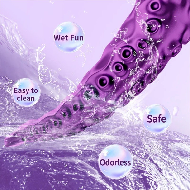 Octopus Tentacle Simulation Dildo Fantasy Cock Double Head Vibrator
