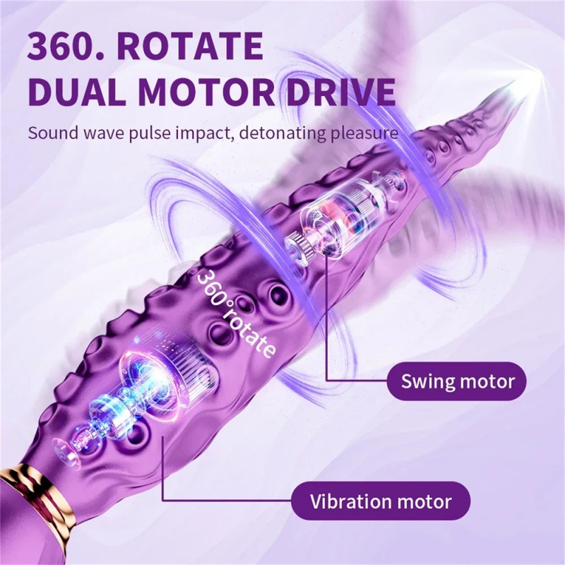 Octopus Tentacle Simulation Dildo Fantasy Cock Double Head Vibrator