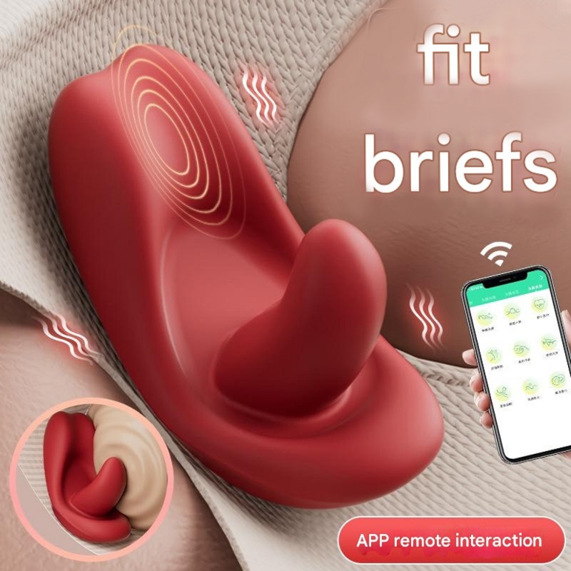 Red Tongue Wearable G-spot Vibrator Clitoral Stimulator with App Control3
