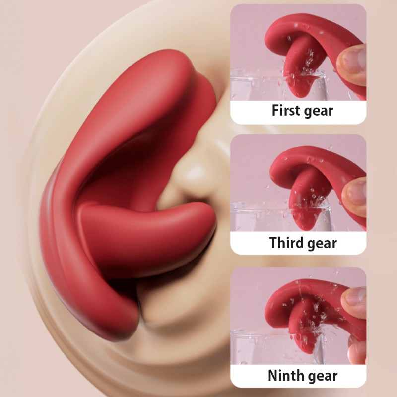 Red Tongue Wearable G-spot Vibrator Clitoral Stimulator with App Control5