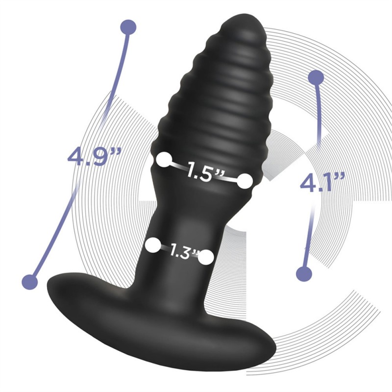 Anal Toy Model-E Vibrating Rimming Plug with Remote