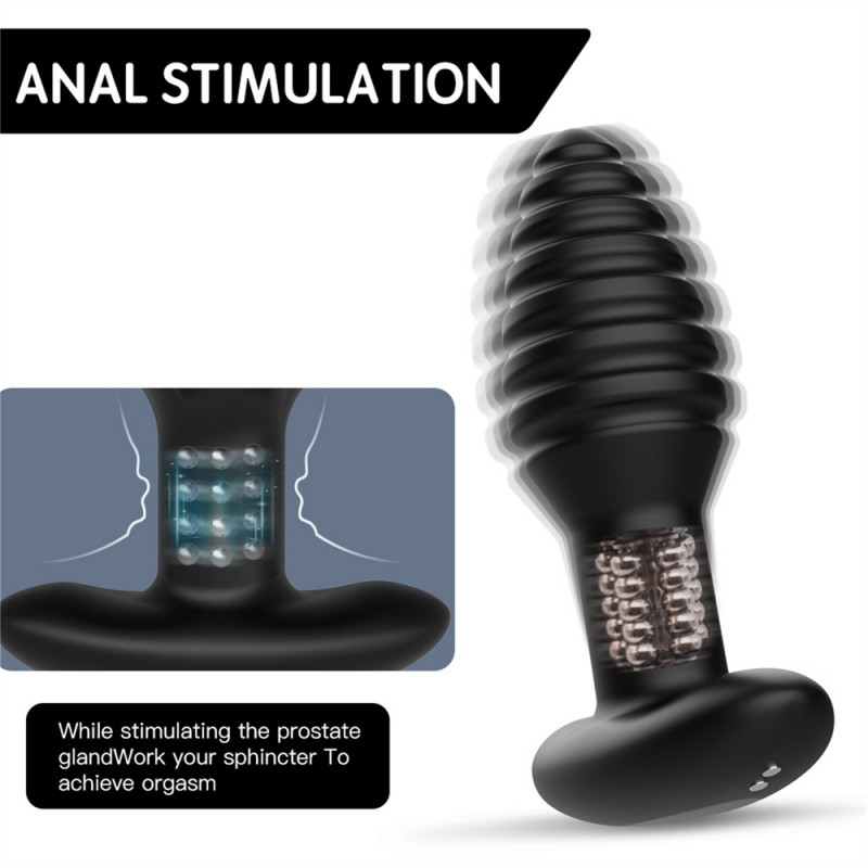 Anal Toy Model-E Vibrating Rimming Plug with RemoteAnal Toy Model-E Vibrating Rimming Plug with Remote