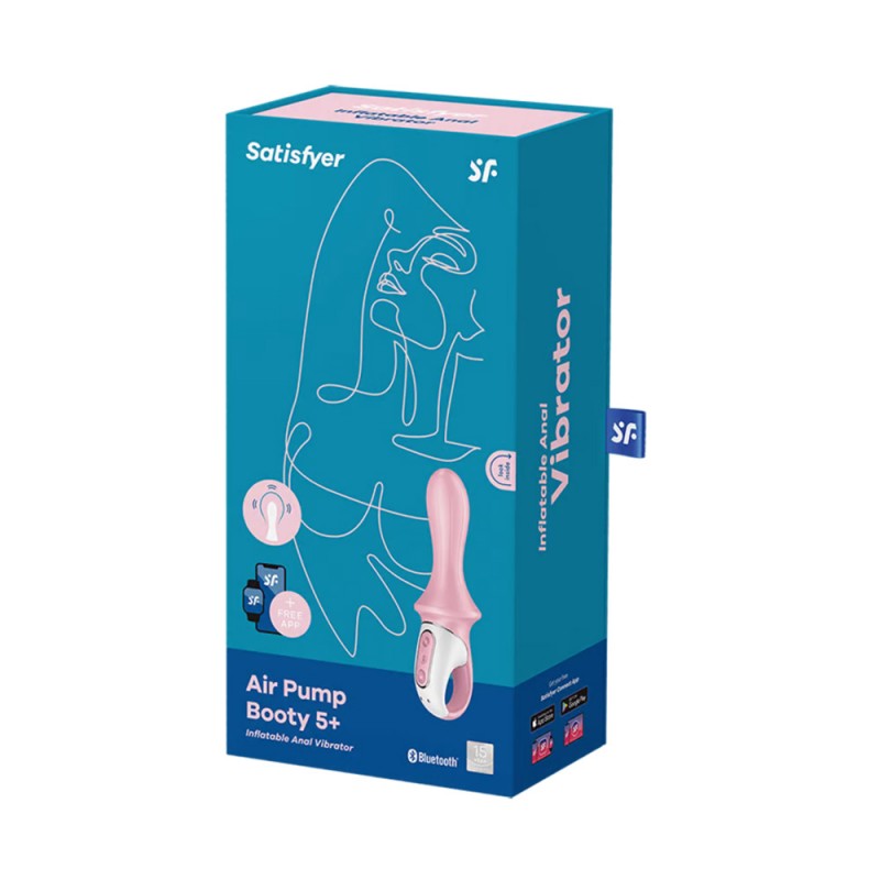 Satisfyer Air Pump Booty 5+ Inflatable Anal Vibrator with App Control3