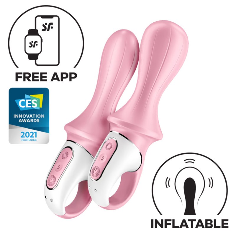 Satisfyer Air Pump Booty 5+ Inflatable Anal Vibrator with App Control