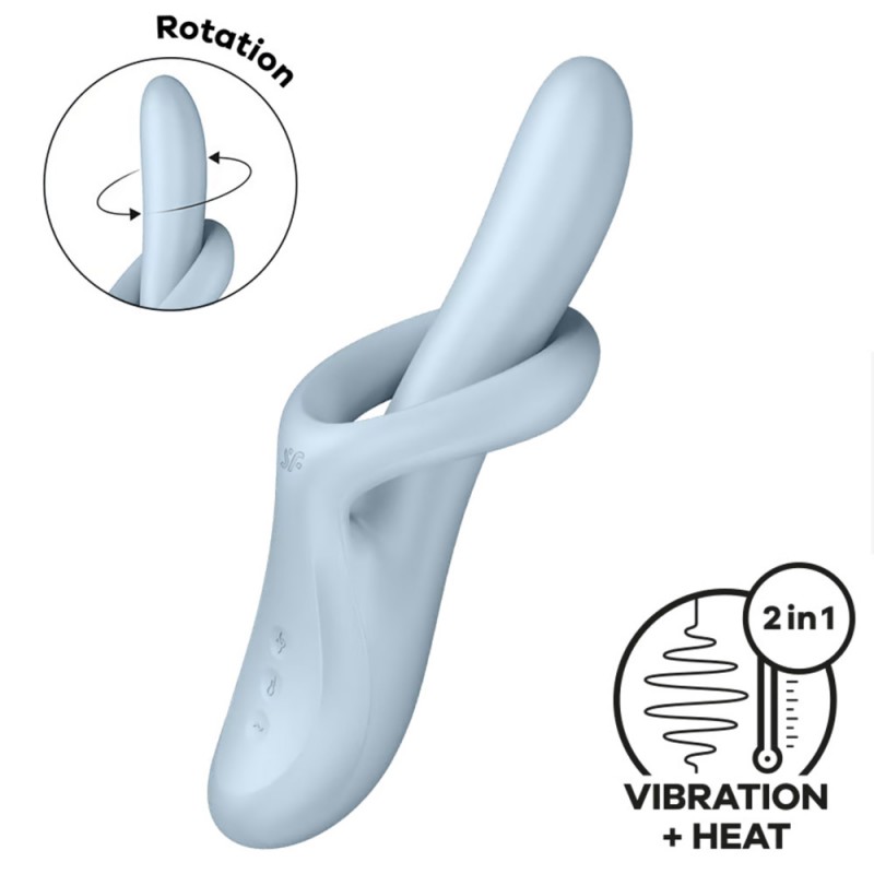Satisfyer Heat Flex 4 Rotating Rabbit Vibrator with Warming Function