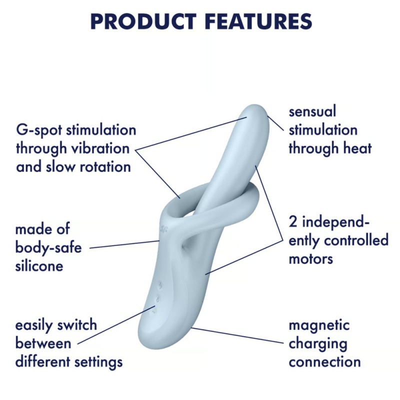 Satisfyer Heat Flex 4 Rotating Rabbit Vibrator with Warming Function1