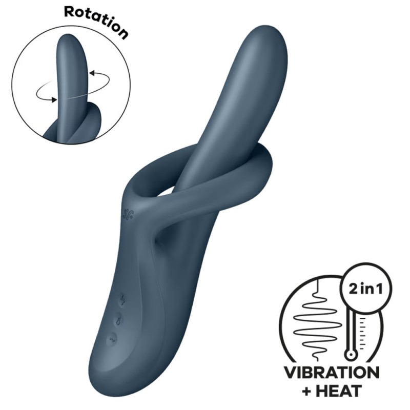 Satisfyer Heat Flex 4 Rotating Rabbit Vibrator with Warming Function3