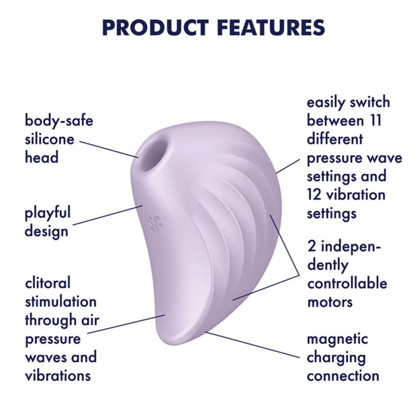 Satisfyer Pearl Diver Air Pulse Sucking Clitoral Stimulator1