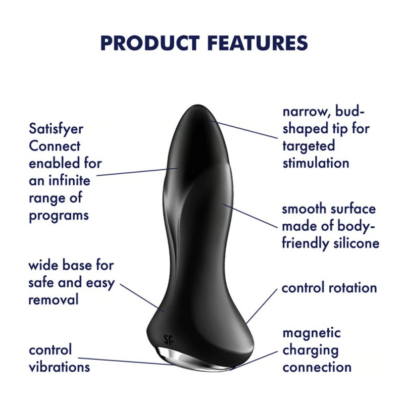 Satisfyer Rotator Vibrating Butt Plug 1+ with App Control1