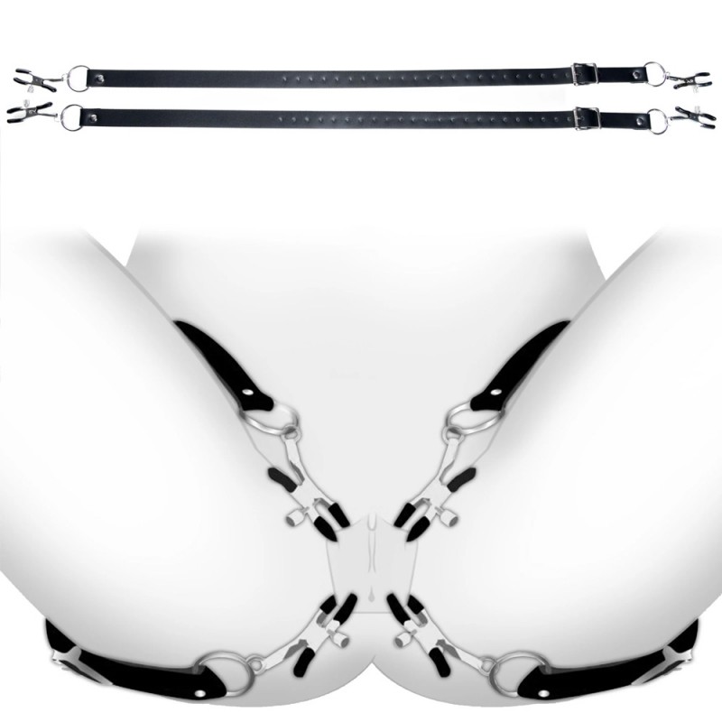 Spread Labia Spreader Straps with Clamps