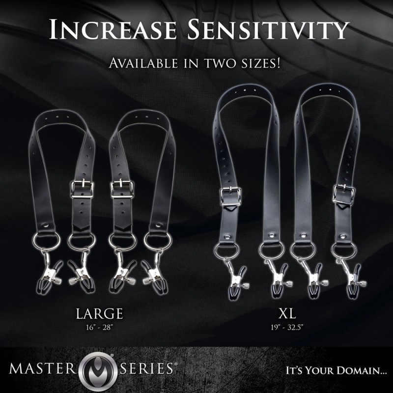 Spread Labia Spreader Straps with Clamps