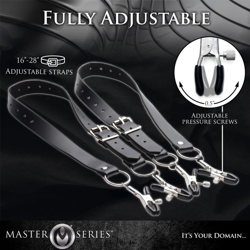 Spread Labia Spreader Straps with Clamps