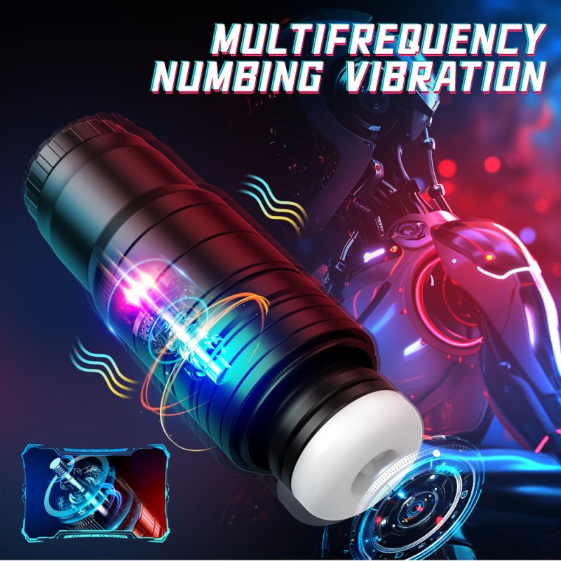 Telescopic Thrusting Sucking Automatic Male Stroker Camera Masturbation Cup5