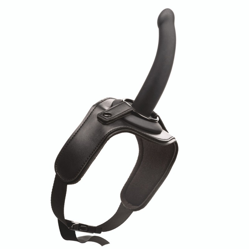 CalExotics Onyxxx™ Thigh Strap with Silicone Probe Strap On Dildo