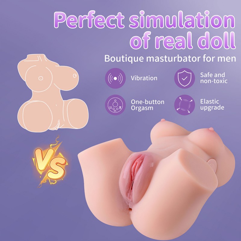 5.95LB Vibrating Sex Doll Realistic Boobs Vagina Anal