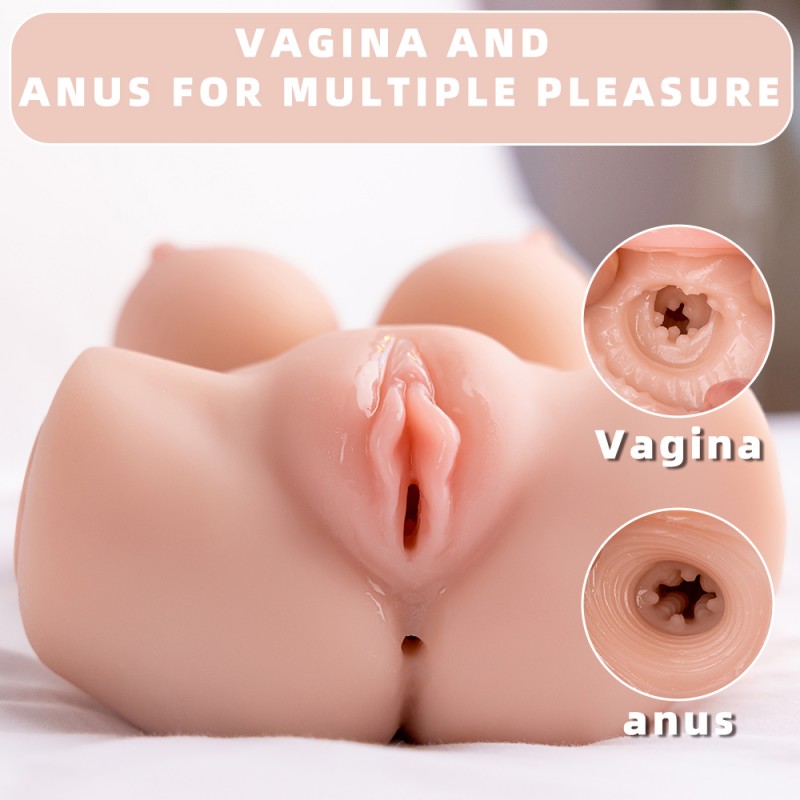 Vibrating Realistic Sex Doll With Boobs Vagina Anus