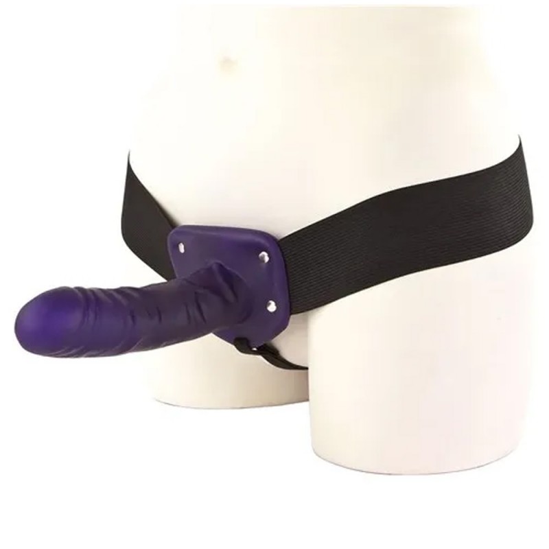 Adam & Eve 6 Hollow Strap-On Dildo with Harness