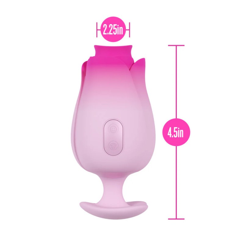 Blush Aria Rose Sucking Vibrator Tongue-Fluttering Massager1