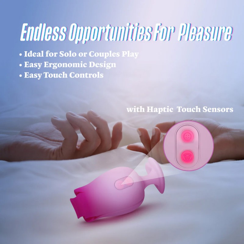 Blush Aria Rose Sucking Vibrator Tongue-Fluttering Massager5