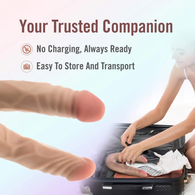 Blush Dr. Skin Plus 14" Double-Ended Dildo5