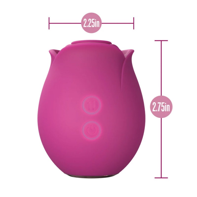 Blush Original Rose Vibrator Air Wave Suction Clitoral Nipple Stimulator1