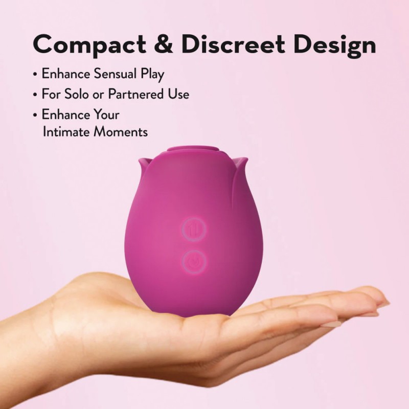 Blush Original Rose Vibrator Air Wave Suction Clitoral Nipple Stimulator5