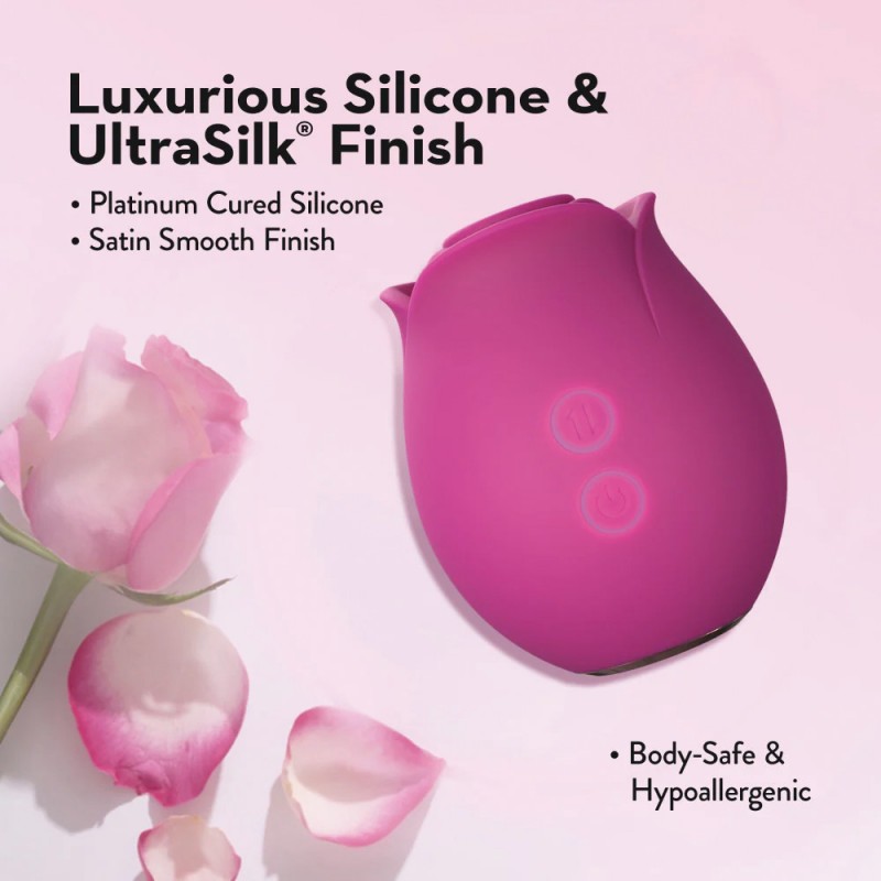Blush Original Rose Vibrator Air Wave Suction Clitoral Nipple Stimulator4