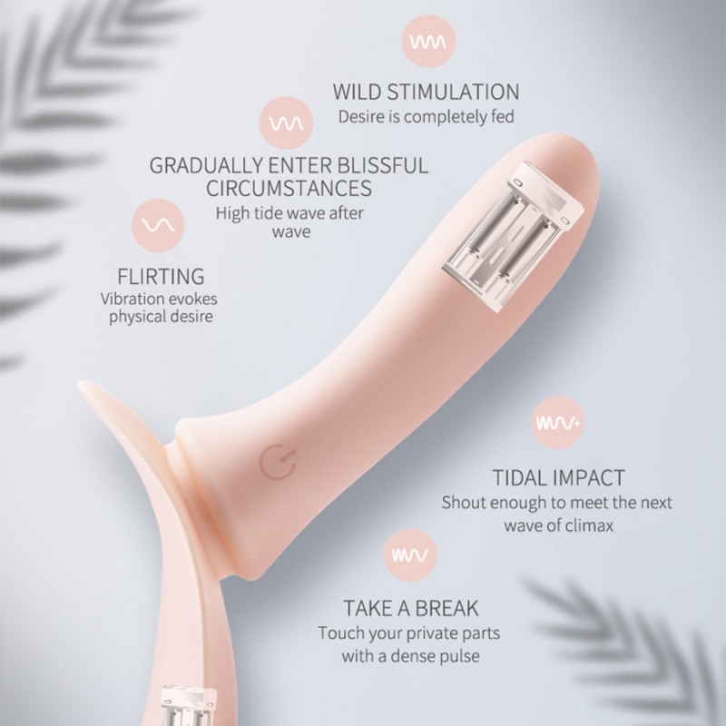 G Spot Vibrator Strap On Dildo Harness Dildos with 5 Vibration Modes