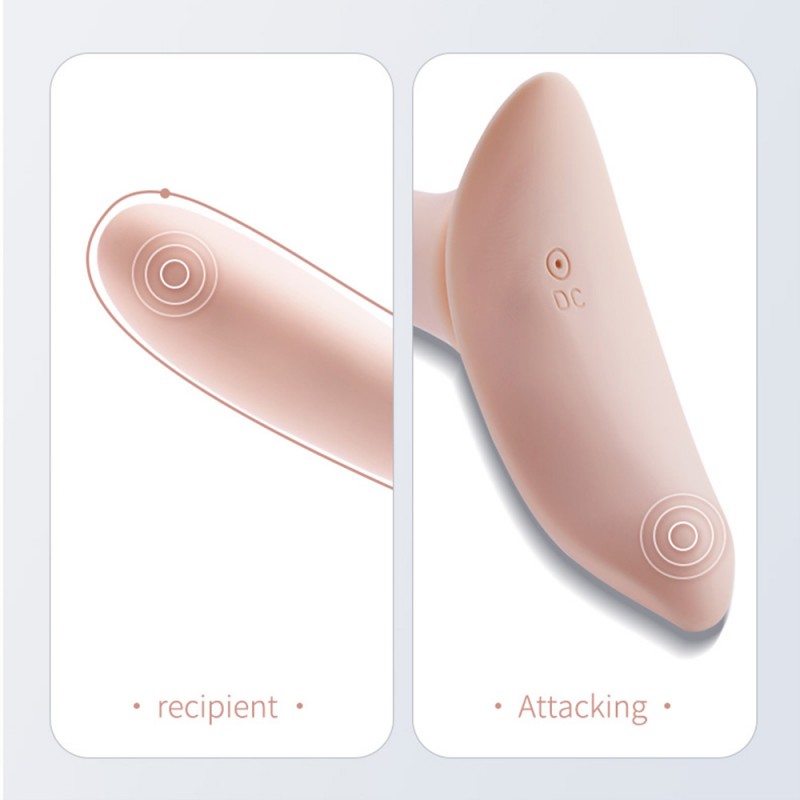 G Spot Vibrator Strap On Dildo Harness Dildos with 5 Vibration Modes